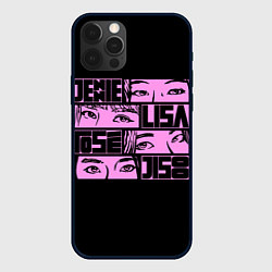 Чехол iPhone 12 Pro Black pink eyes