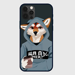 Чехол для iPhone 12 Pro Furry fox, цвет: 3D-черный