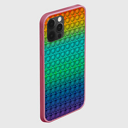 Чехол для iPhone 12 Pro POP IT СИМПЛ ДИМПЛ, цвет: 3D-малиновый — фото 2