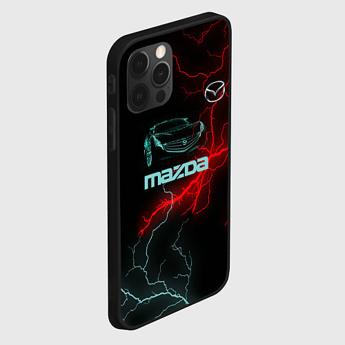 Чехол iPhone 12 Pro Mazda / 3D-Черный – фото 2