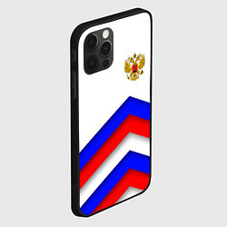 Чехол для iPhone 12 Pro РОССИЯ ФОРМА АБСТРАКТНЫЙ, цвет: 3D-черный — фото 2