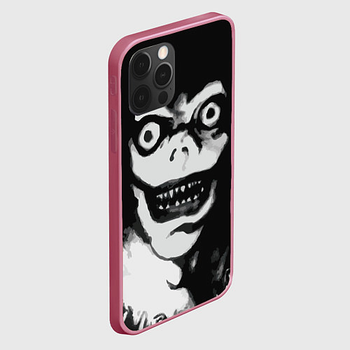 Чехол iPhone 12 Pro Death Note Рюк Деад Ноте / 3D-Малиновый – фото 2