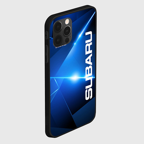 Чехол iPhone 12 Pro Subaru / 3D-Черный – фото 2