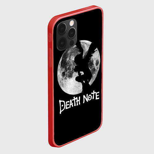 Чехол iPhone 12 Pro Мрачный Рюк Death Note / 3D-Красный – фото 2