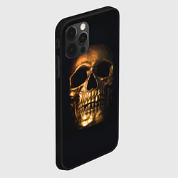 Чехол для iPhone 12 Pro Golden Skull, цвет: 3D-черный — фото 2