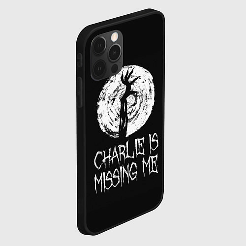 Чехол iPhone 12 Pro Charlie is missing me / 3D-Черный – фото 2