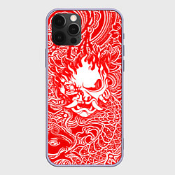 Чехол для iPhone 12 Pro Samurai, цвет: 3D-светло-сиреневый