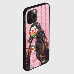 Чехол для iPhone 12 Pro SENPAI NEZUKO НЕЗУКО ПАТТЕРН, цвет: 3D-черный — фото 2