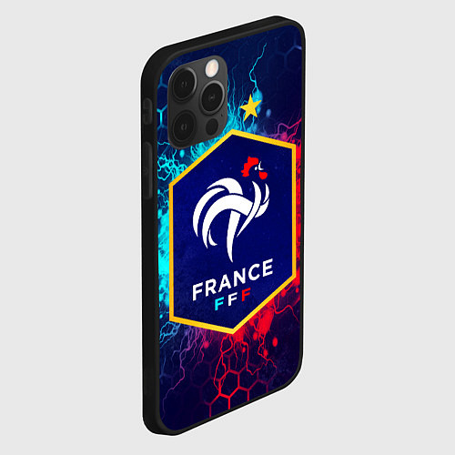 Чехол iPhone 12 Pro Сборная Франции / 3D-Черный – фото 2