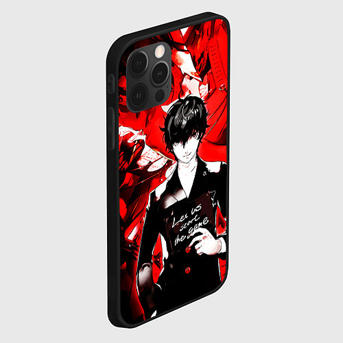 Чехол iPhone 12 Pro Давай начнём игру / 3D-Черный – фото 2