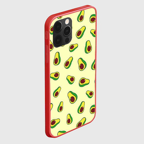 Чехол iPhone 12 Pro Авокадо Avocado / 3D-Красный – фото 2