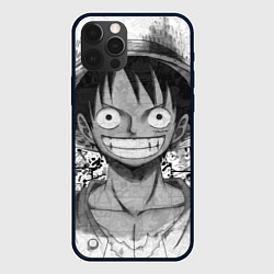 Чехол для iPhone 12 Pro Луфи улыбается one piece, цвет: 3D-черный