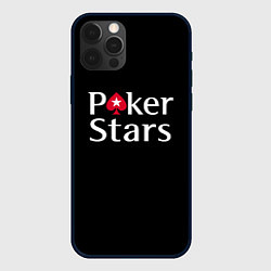 Чехол для iPhone 12 Pro Poker Stars, цвет: 3D-черный
