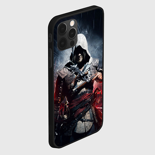 Чехол iPhone 12 Pro Assassins Creed 4: Black Flag / 3D-Черный – фото 2