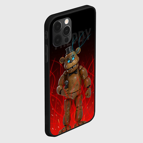 Чехол iPhone 12 Pro FNAF FREDDY / 3D-Черный – фото 2