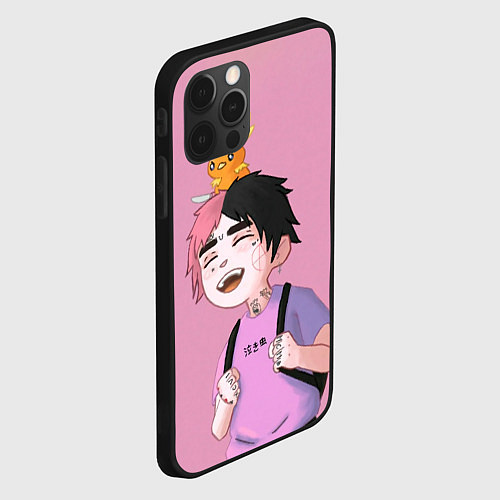 Чехол iPhone 12 Pro Young Lil Peep / 3D-Черный – фото 2