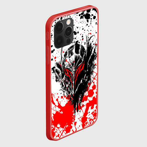 Чехол iPhone 12 Pro Броня Берсерка / 3D-Красный – фото 2