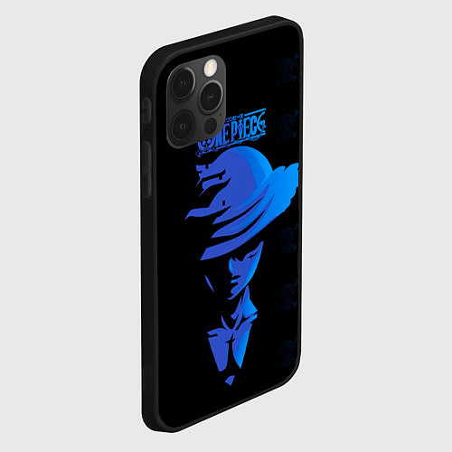 Чехол iPhone 12 Pro Манки Д Луффи One Piece / 3D-Черный – фото 2