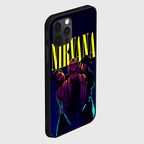 Чехол iPhone 12 Pro Nirvana Neon / 3D-Черный – фото 2