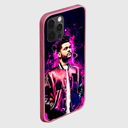 Чехол iPhone 12 Pro The Weeknd / 3D-Малиновый – фото 2