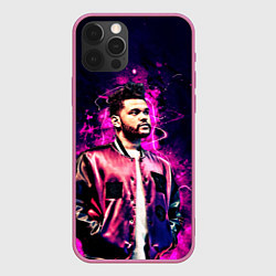 Чехол для iPhone 12 Pro The Weeknd, цвет: 3D-малиновый