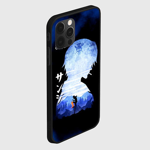 Чехол iPhone 12 Pro Винсмок Санджи One Piece / 3D-Черный – фото 2