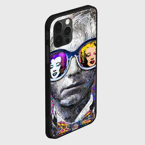 Чехол iPhone 12 Pro Andy Warhol Энди Уорхол / 3D-Черный – фото 2