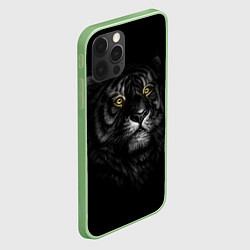 Чехол для iPhone 12 Pro Тигр, цвет: 3D-салатовый — фото 2