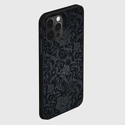 Чехол для iPhone 12 Pro Dark Pattern, цвет: 3D-черный — фото 2