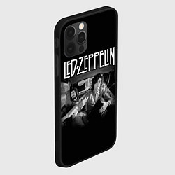 Чехол для iPhone 12 Pro Led Zeppelin, цвет: 3D-черный — фото 2