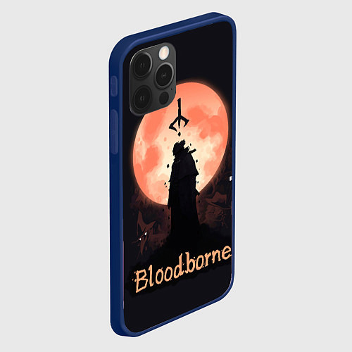 Чехол iPhone 12 Pro Знак охотника / 3D-Тёмно-синий – фото 2