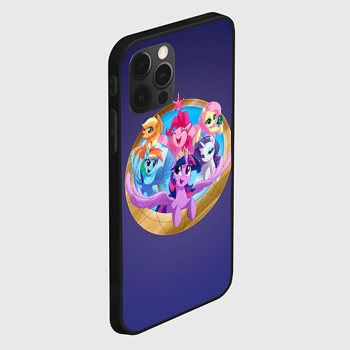 Чехол iPhone 12 Pro Pony team / 3D-Черный – фото 2