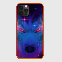 Чехол для iPhone 12 Pro Космо Волк, цвет: 3D-красный