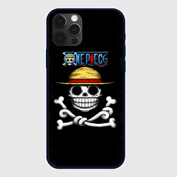 Чехол для iPhone 12 Pro Пираты Соломенной Шляпы One Piece, цвет: 3D-черный