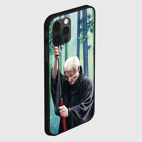 Чехол iPhone 12 Pro Слепой самурай Затойчи / 3D-Черный – фото 2