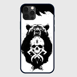 Чехол для iPhone 12 Pro МЕДВЕДЬ С ЧЕРЕПОМ Z, цвет: 3D-черный