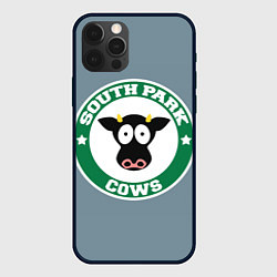 Чехол для iPhone 12 Pro Коровы вперед, цвет: 3D-черный