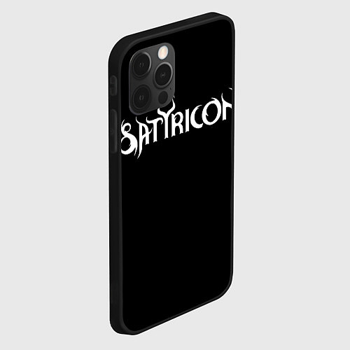 Чехол iPhone 12 Pro Satyricon / 3D-Черный – фото 2