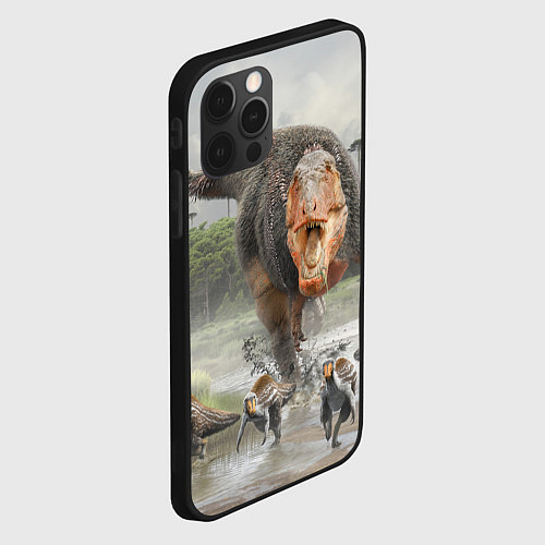 Чехол iPhone 12 Pro Т-Рекс Динозавр Dino Z / 3D-Черный – фото 2