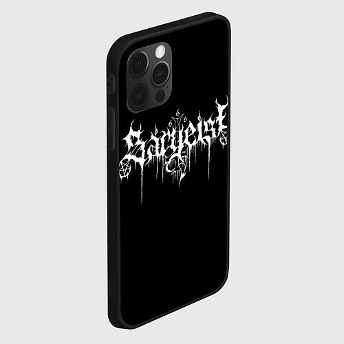 Чехол iPhone 12 Pro Sargeist / 3D-Черный – фото 2