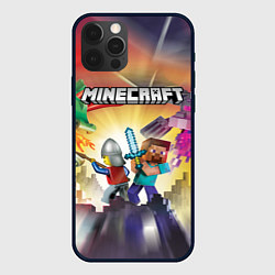 Чехол для iPhone 12 Pro MINECRAFT МАЙНКРАФТ Z, цвет: 3D-черный