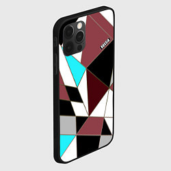 Чехол для iPhone 12 Pro Геометрический узор, цвет: 3D-черный — фото 2