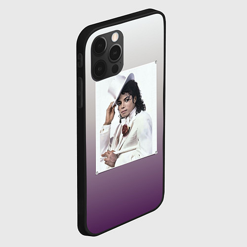 Чехол iPhone 12 Pro Майкл Джексон навсегда / 3D-Черный – фото 2