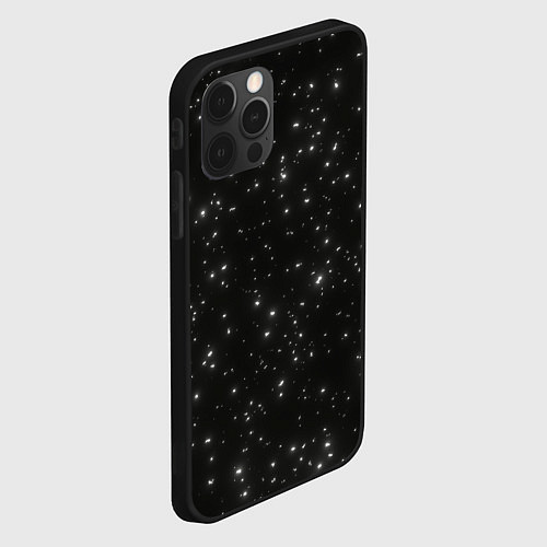 Чехол iPhone 12 Pro Звезды / 3D-Черный – фото 2