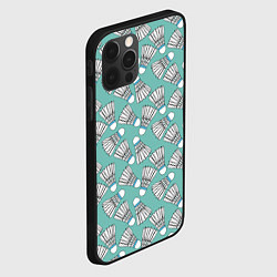 Чехол для iPhone 12 Pro Воланы на ментоловом, цвет: 3D-черный — фото 2