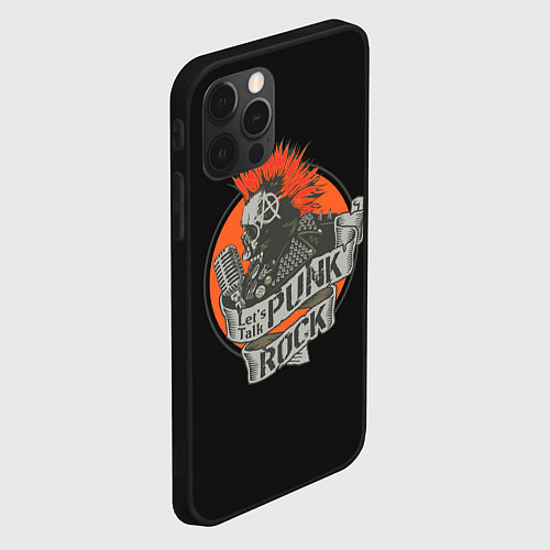 Чехол iPhone 12 Pro Punk Rock / 3D-Черный – фото 2