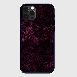 Чехол для iPhone 12 Pro Мраморная текстура камня, цвет: 3D-черный
