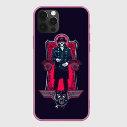 Чехол для iPhone 12 Pro King Lemmy, цвет: 3D-малиновый