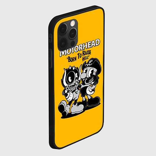 Чехол iPhone 12 Pro Motorhead x Cuphead / 3D-Черный – фото 2