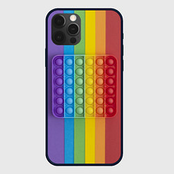 Чехол для iPhone 12 Pro ПОП ИТ ПОЛОСЫ, цвет: 3D-черный